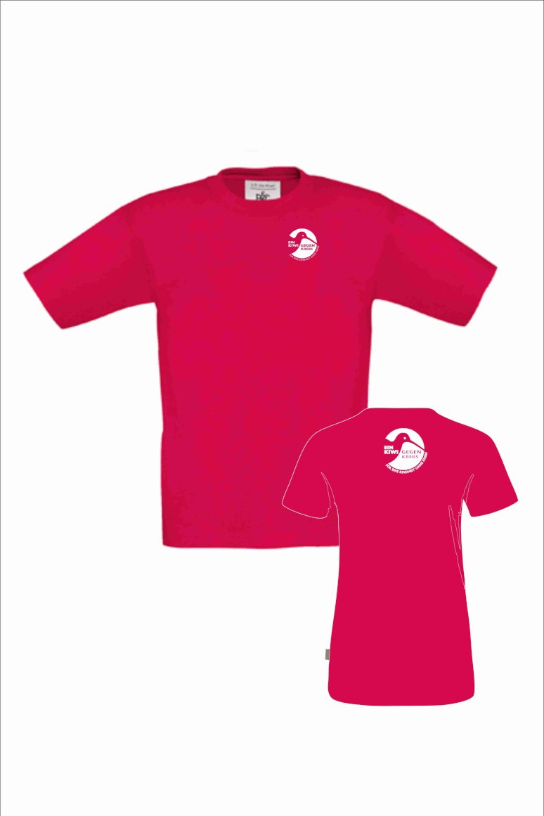 Ein Kiwi gegen Krebs T-Shirt Kinder, Logo: klein/groß